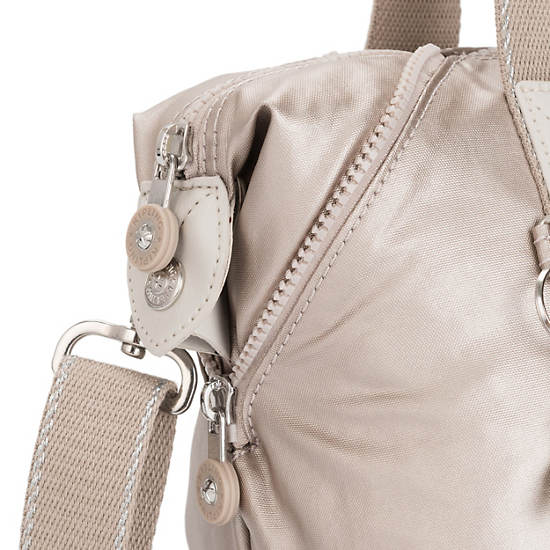 Bolsa De Hombro Kipling Art Mini Metallic Beige | MX 1382ZU